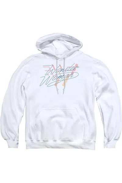 Gildan Wonder Woman 84 Wonder Fade Adult Pull Over Hoodie / Hooded Sweatshirt In White