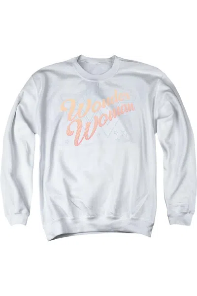 Gildan Wonder Woman 84 Wonder Lines Adult Crewneck Sweatshirt In White