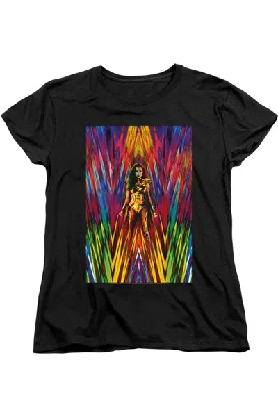 Gildan Wonder Woman 84 Ww84 Poster Short Sleeve Women´s Tee / T-shirt In Black