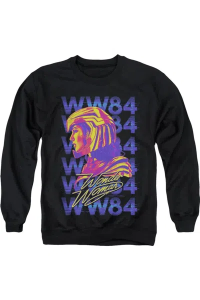Gildan Wonder Woman 84 Ww84 Repeat Adult Crewneck Sweatshirt In Black