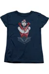Gildan Wonder Woman Movie Amazon Short Sleeve Womens Tee / T-shirt In Blue