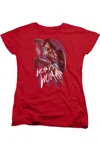Gildan Wonder Woman Movie American Hero Short Sleeve Womens Tee / T-shirt In Red