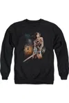 Gildan Wonder Woman Movie Fierce Adult Crewneck Sweatshirt In Black