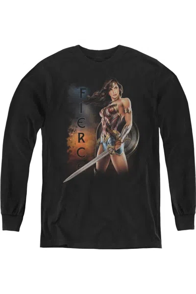 Gildan Kids' Wonder Woman Movie Fierce Youth Long Sleeve Tee / T-shirt In Multi
