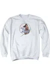 Gildan Wonder Woman Movie Fight For Justice Adult Crewneck Sweatshirt In White