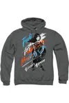Gildan Wonder Woman Movie Fight For Peace Adult Pull Over Hoodie / Hooded Sweatshirt In Pink