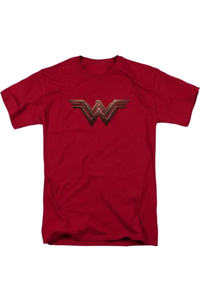 Gildan Wonder Woman Movie Wonder Woman Logo Short Sleeve Adult Tee / T-shirt In Red
