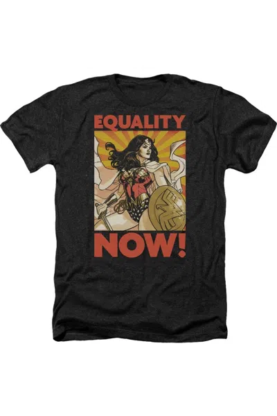 Gildan Wonder Woman Now Adult Heather Tee / T-shirt In Black