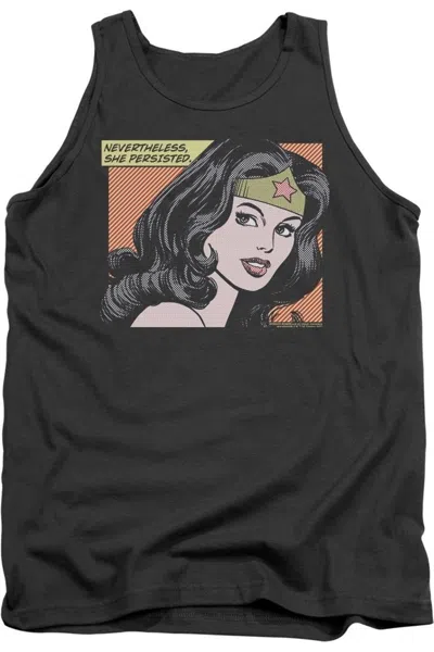 Gildan Wonder Woman She Persisted Adult Tank Top In Pink