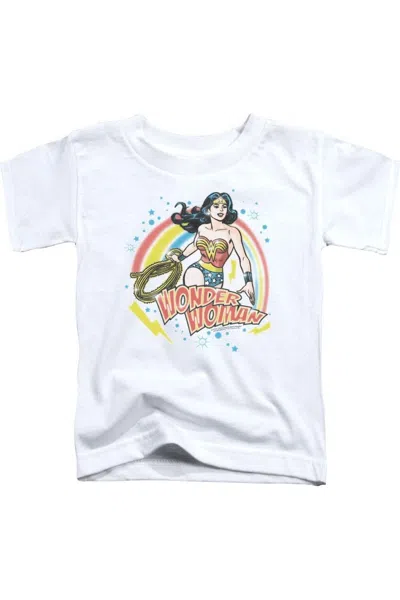 Gildan Kids' Wonder Woman Wonder Airbrush Short Sleeve Toddler Tee / T-shirt In White