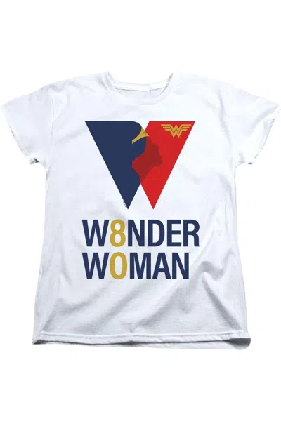 Gildan Wonder Woman Ww 80th Logo Short Sleeve Women´s Tee / T-shirt In White