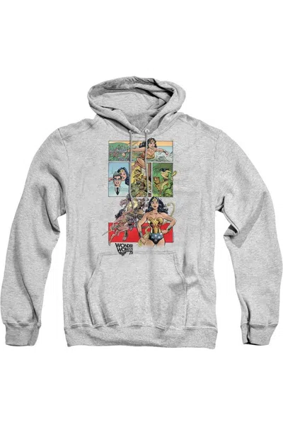 Gildan Wonder Woman Ww75 Comic Page Adult Pull Over Hoodie / Hooded Sweatshirt In Multi