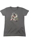 Gildan Wonder Woman Ww75 The Bracelets Of Submission Short Sleeve Womens Tee / T-shirt In Pink