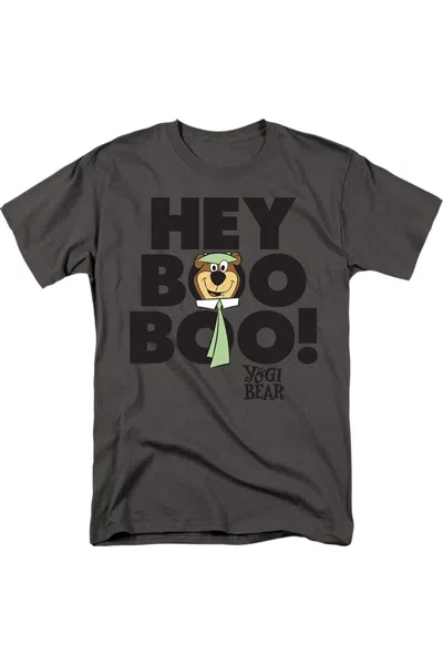 Gildan Yogi Bear Hey Boo Boo Short Sleeve Adult Tee / T-shirt In Pink