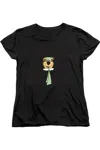 Gildan Yogi Bear Hey Boo Boo Short Sleeve Women´s Tee / T-shirt In Black