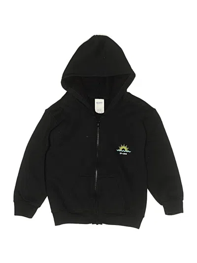 Pre-owned Gildan Kids' Zip Up Hoodie In Black