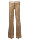 Giles Flared Trouser In Brown