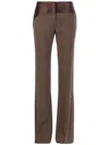 Giles Flared Trousers In Brown