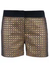 Giles Metallic Shorts In Silver