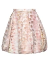 Giles Woman Mini Skirt Light Brown Size 8 Acetate, Polyester, Acrylic In Beige
