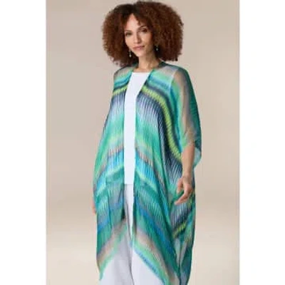 Gilet Blue And Multi Sahara Beach Kimono