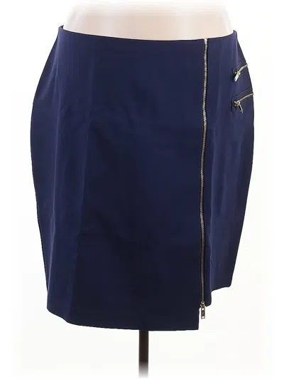 Pre-owned G.i.l.i. Casual Skirt In Blue