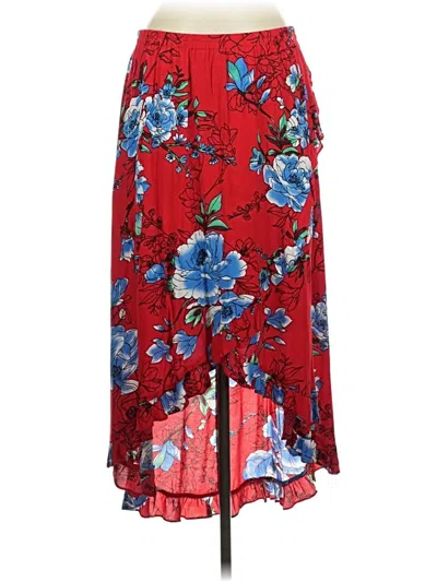 Pre-owned G.i.l.i. Casual Skirt In Red