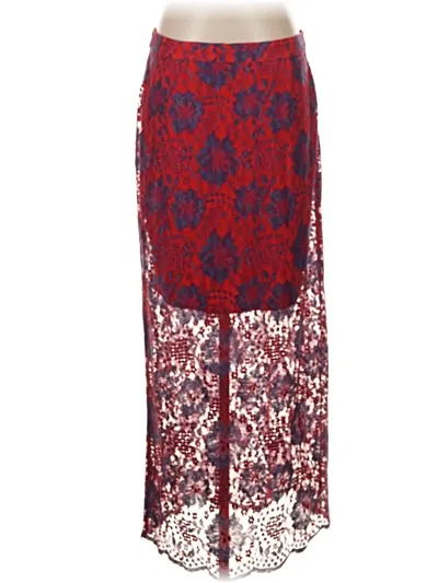 Pre-owned G.i.l.i. Casual Skirt In Red