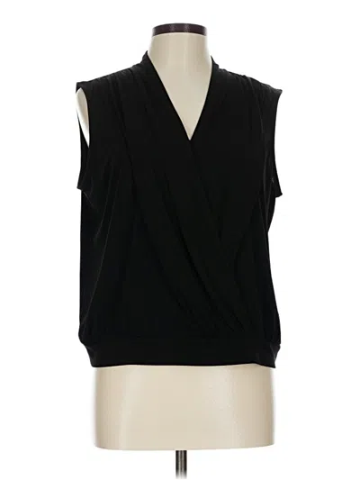 Pre-owned G.i.l.i. Got It Love It Sleeveless Blouse In Black