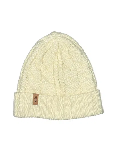 Pre-owned Gill Beanie Hat In Ivory