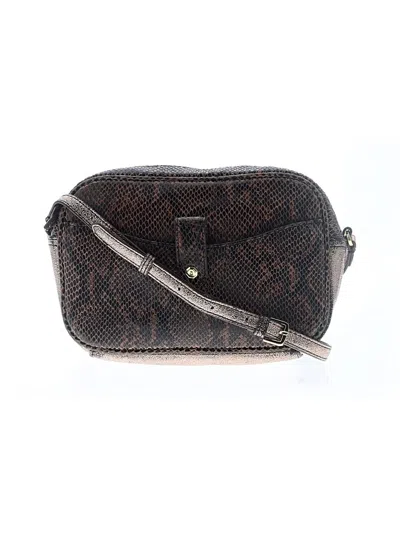 Pre-owned Gill Leather Crossbody Bag In Brown