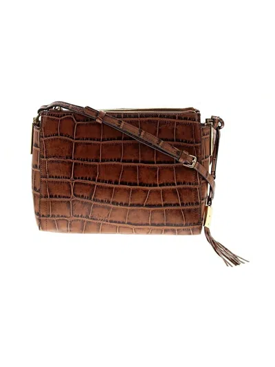 Pre-owned Gill Leather Crossbody Bag In Brown