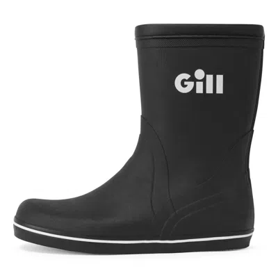 Gill Men's  Short Cruising Rubber Boots In Black