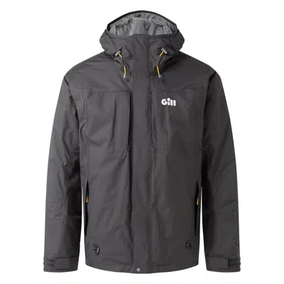 Gill Men's  Winter Angler Hooded Rain Jacket In Gray