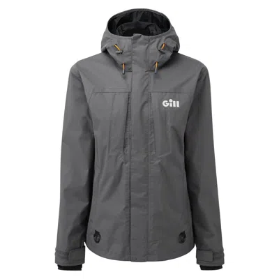 Gill Women's  Active Hooded Rain Jacket In Gray