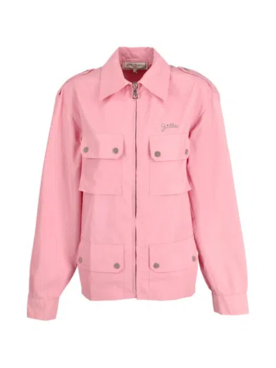 Pre-owned Gilles Dufour Dufour Front-zip Jacket In Pink