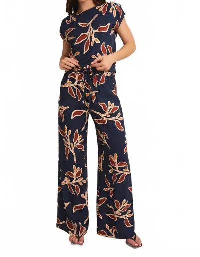 Gilli Botanic Breeze Pants In Navy In Blue