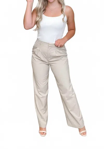 Gilli Business Day High-rise Bottom Pants In Taupe In Gray