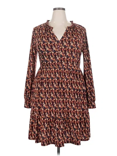Pre-owned Gilli Casual Dress In Brown