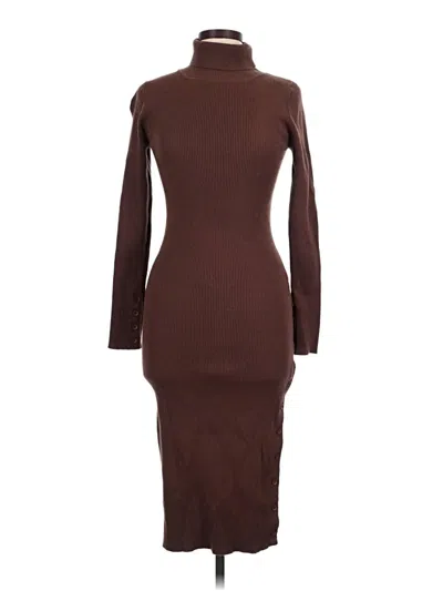 Pre-owned Gilli Casual Dress In Brown