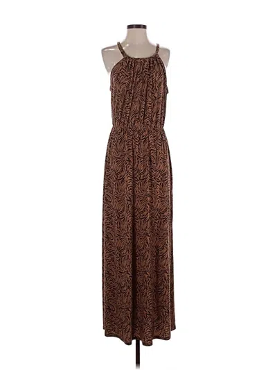 Pre-owned Gilli Casual Dress In Brown