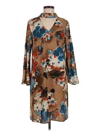 Pre-owned Gilli Casual Dress In Brown