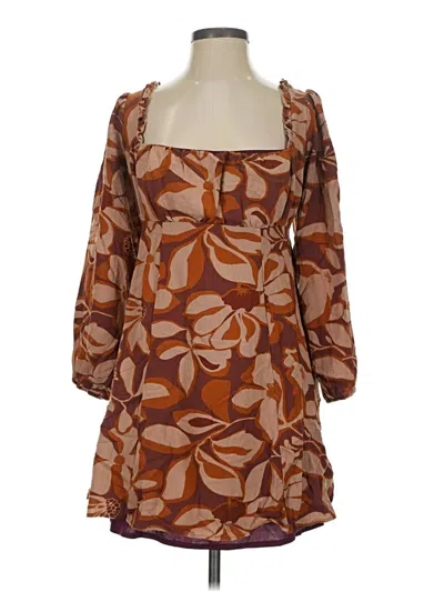 Pre-owned Gilli Casual Dress In Brown