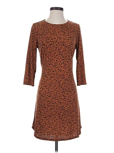 Pre-owned Gilli Casual Dress In Brown