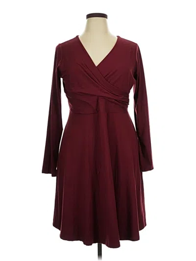 Pre-owned Gilli Casual Dress In Burgundy