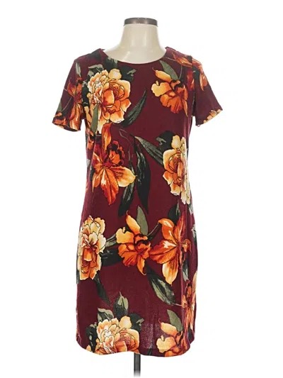 Pre-owned Gilli Casual Dress In Burgundy