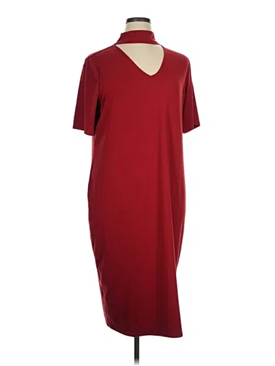 Pre-owned Gilli Casual Dress In Burgundy