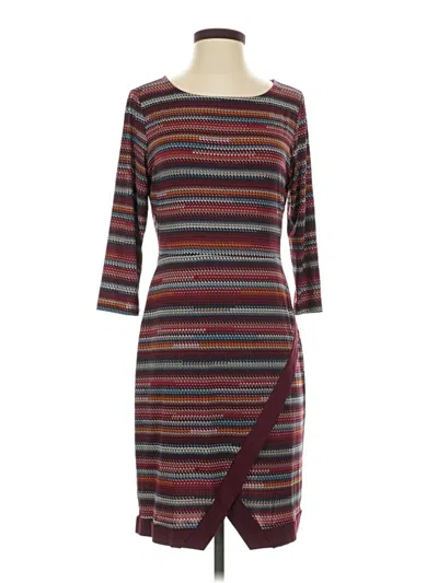 Pre-owned Gilli Casual Dress In Burgundy