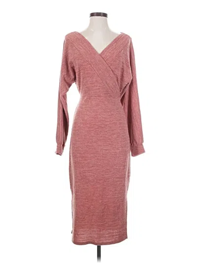 Pre-owned Gilli Casual Dress In Burgundy