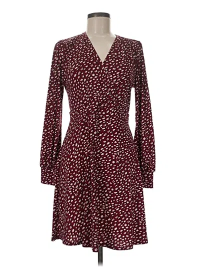 Pre-owned Gilli Casual Dress In Burgundy